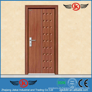 JK-P9013 JieKai pvc película envuelta puerta / MDF interior Puerta de PVC de PVC / Perfil de PVC para Windows y puertas